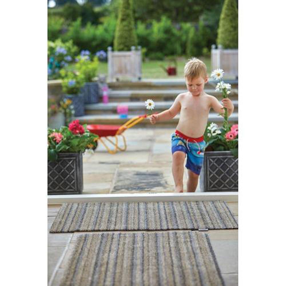 Hug Rug Ribbon Grey Stripe 80X100 Stakelums Home & Hardware