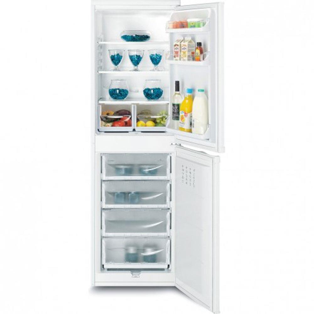 Indesit 55cm White 50/50 Freestanding Fridge Freezer Stakelums Home