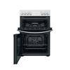 Indesit Cooker Double Oven 4 Zone Hob 60cm
