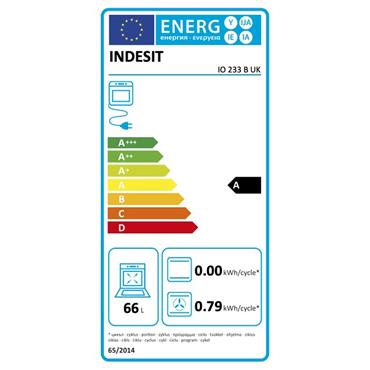 Indesit Black Single Oven Click & Clean