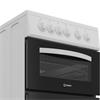 Indesit 50cm Electric Cooker Twin Cavity White