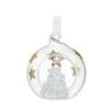Glass Bauble With Glass Christmas Tree 4cm