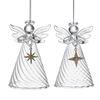 Glass Angels Holding Stars 10cm Assorted