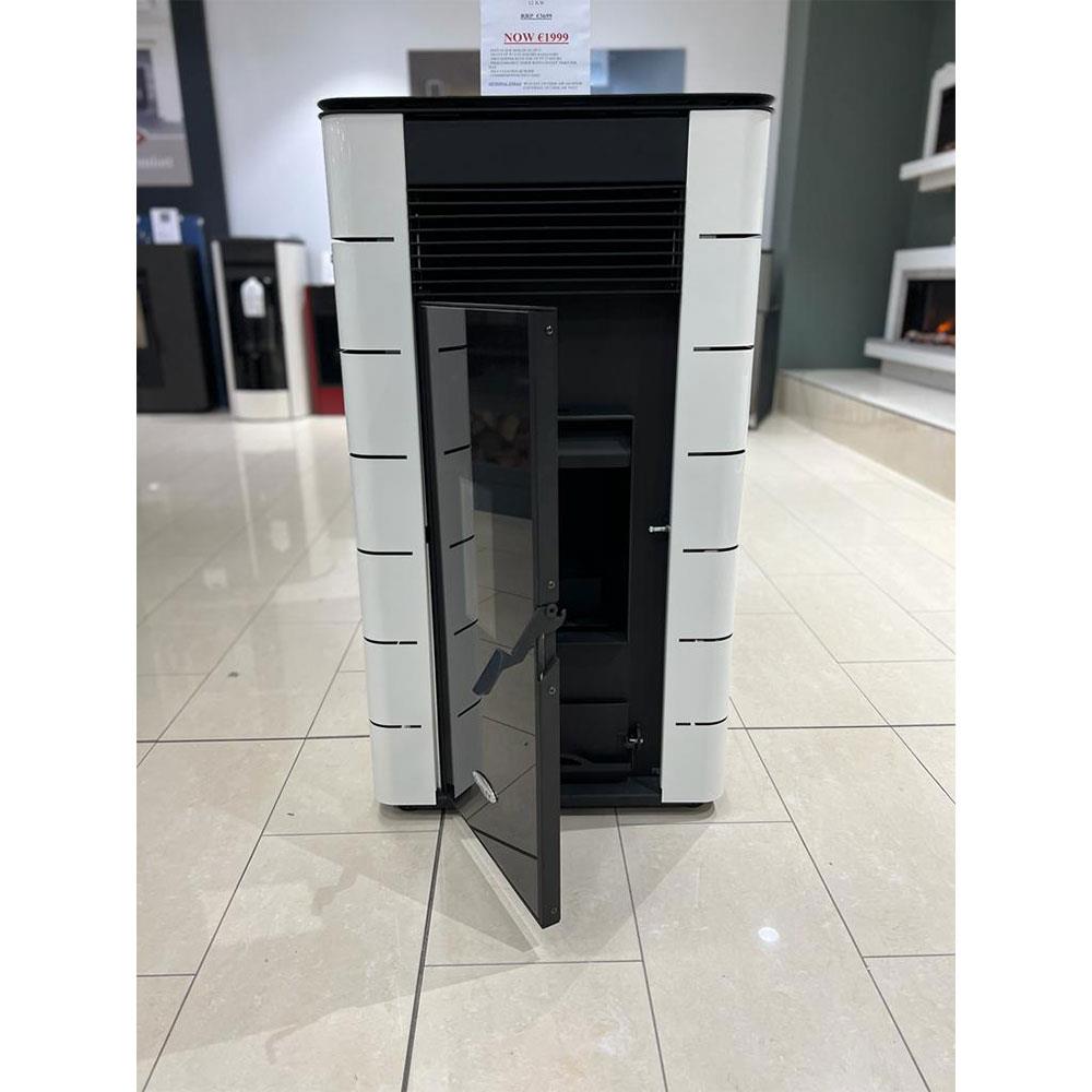 Waterford Stanley Solis K1200+ Pellet Stove White Stakelums Home