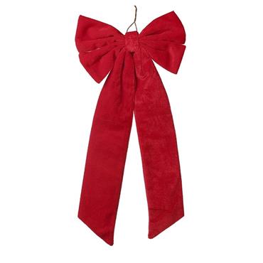 Red Velvet Bow 43cm