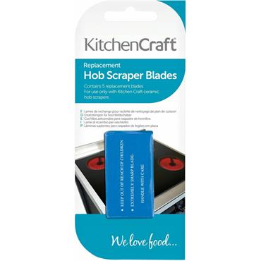 Kitchencraft Stainless Steel Replacement Scraper Blades 5 Pack