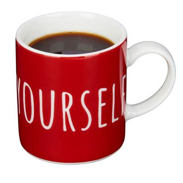 KitchenCraft Porcelain "Espresso Yourself" Espresso Mug 80ml