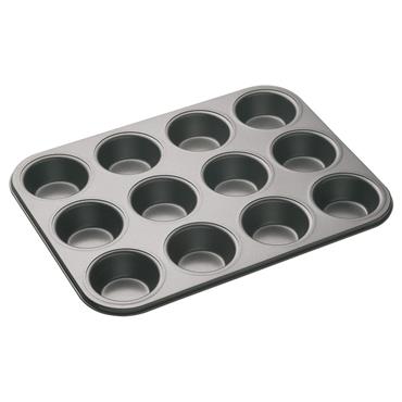 Non Stick 12 Hole Deep Baking Pan