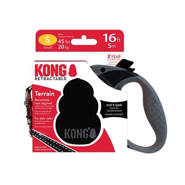 Kong Retractable Lead Small Black 5m 20kg