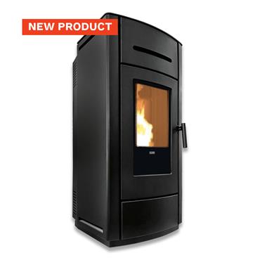 Klover K-line Kros Pellet Stove 8kw Matt Black