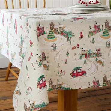 Christmas Town Table Cloth 137X178cm