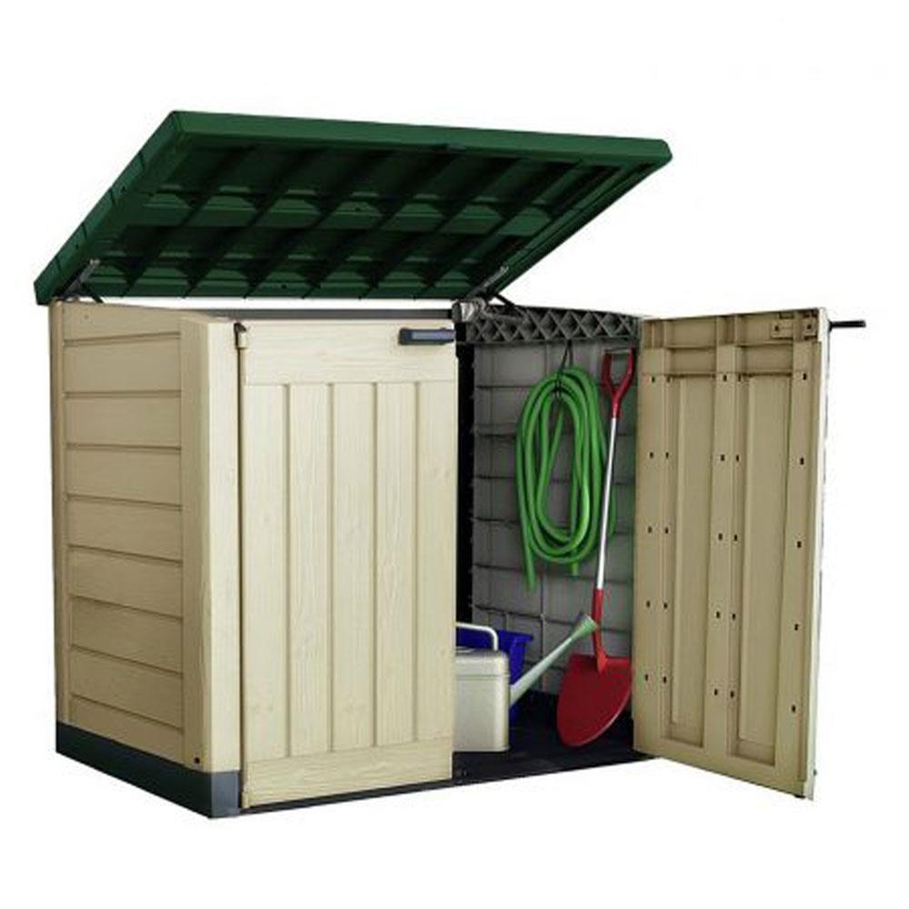 Keter Store It Out Max Garden Box Green Lid 845L Stakelums Home