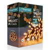 Premier 50 Leds Multi Action Battery Lights With Timer Vintage Gold