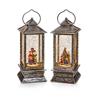 Premier Oblong Christmas Carol Lantern Water Spinner