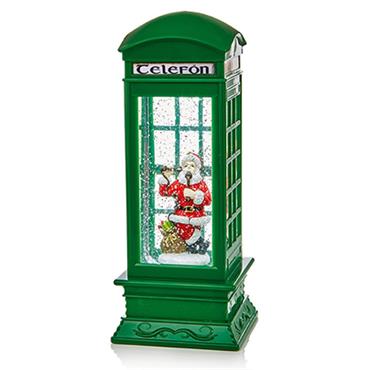 Green Telephone Santa Water Spinner 27cm