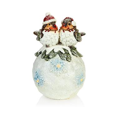 Premier Polyresin Robin On Snowball 19cm