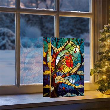 Premier Robin Stained Glass Battery