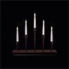 Premier Black Classic Candle Bridge 5 Led And Timer 32cm