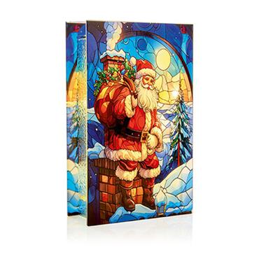 Premier Santa On Chimney Battery 50 Warm White Led
