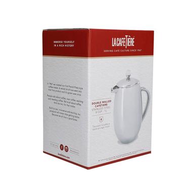 KitchenCraft La Cafetiere Double Wall 8 Cup Stainless Steel