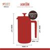 La Cafetiere Pisa 8 Cup Cafetiere Black