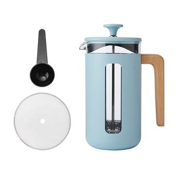Pisa 8 Cup Cafetiere Sky Blue