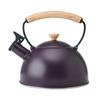 La Cafetiere Whistling Kettle Wood Handle Purple 1.6l