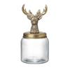 Deer Top Glass Jar Small