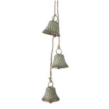 Three Metal Bells Hanger