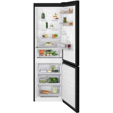 Electrolux Fridge Freezer Black 301l 595mm