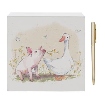 Pig And Duck Memo Pad
