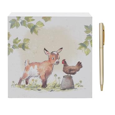 Goat And Hen Memo Pad