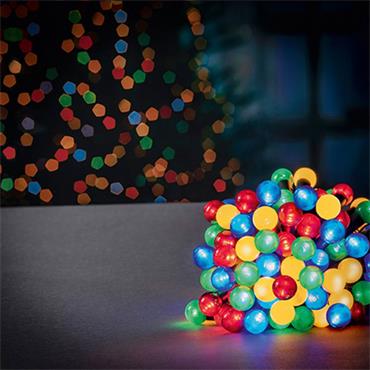 100 Multiaction Pearl Berry Lights Multi Colour