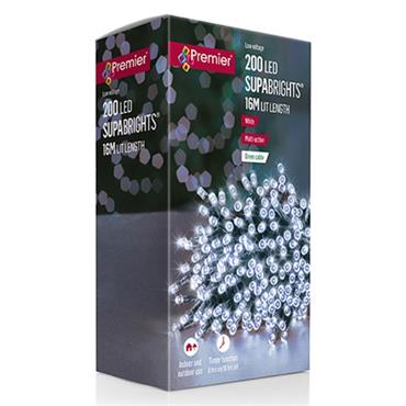 200 Multiaction Led Supabrights With Timer White