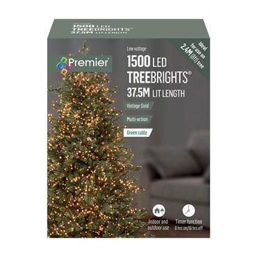 Premier 1500 Multiaction Led Treebrights With Timer Vintage Gold