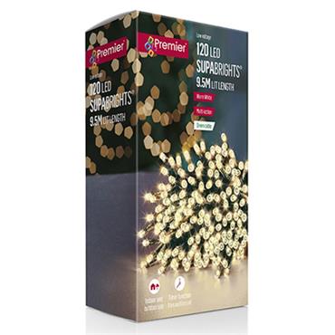 Premier 120 Led Multi Action Supabrights With Timer Warm White