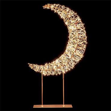 Premier Twinkling Rose Gold Moon 45cm
