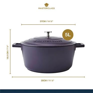 Masterclass Cast Aluminium Casserole Dish 5l 28cm