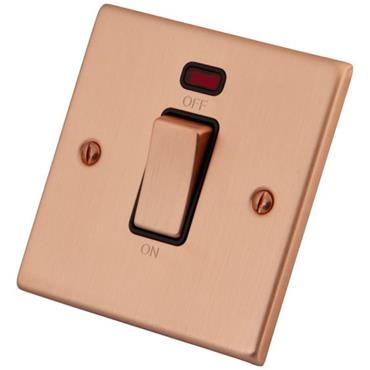 Cesco Copper 1 Gang 45a Cooker Switch