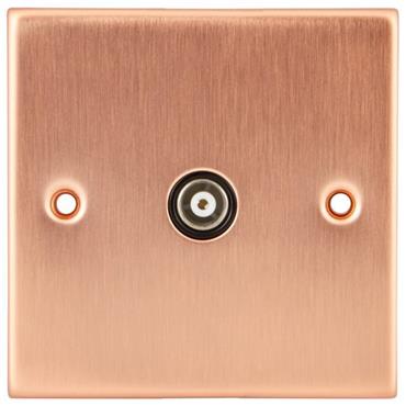 Cesco Copper 1 Gang Tv Outlet Switch