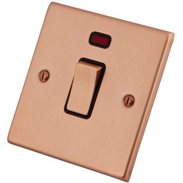Cesco Copper 20a Double Pole Switch With Neon