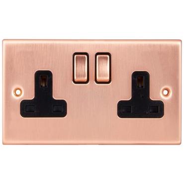 Cesco Copper 2 Gang 13a Socket