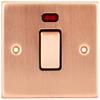 Cesco Copper 2 Gang Cooker Switch With Neon
