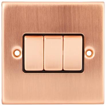 Cesco Copper 3 Gang 2 Way Switch