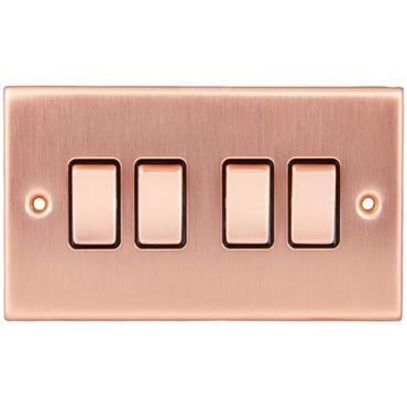 Cesco Copper 4 Gang 2 Way Switch