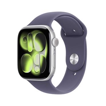 Apple Watch S11 46mm Silver Purple Sport Band M/l