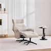 Mira Swivel Chair & Footstool Oatmeal