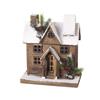 Heaven Sends Snowy Wooden Light Up Led House 24x14x30cm