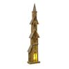 Tall Wooden Light-up House With Glitter 75cm