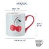 Mikasa Cherry Straight-Sided Porcelain Mug 280ml